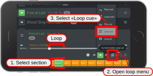 play-track-on-phone-loop