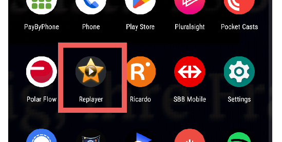 replayer-in-the-android-launcher